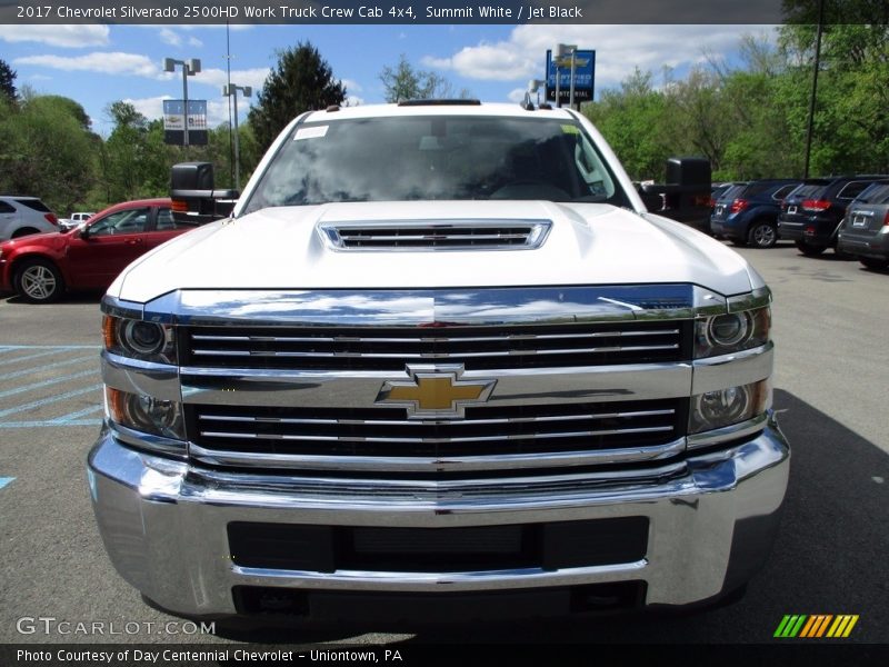 Summit White / Jet Black 2017 Chevrolet Silverado 2500HD Work Truck Crew Cab 4x4