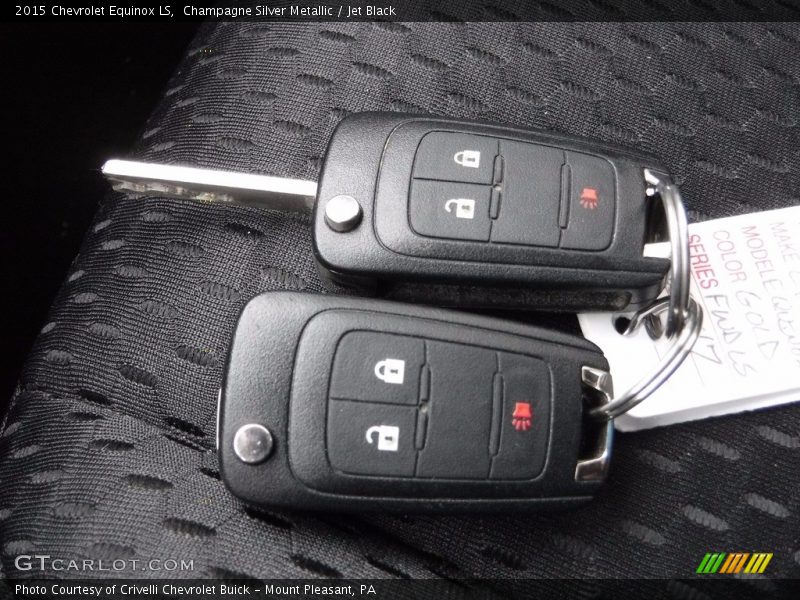 Champagne Silver Metallic / Jet Black 2015 Chevrolet Equinox LS