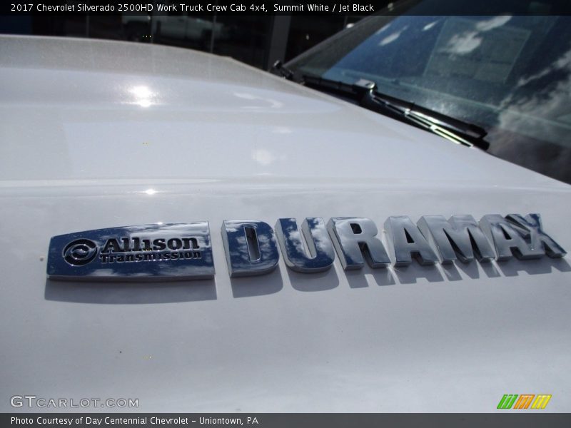 Summit White / Jet Black 2017 Chevrolet Silverado 2500HD Work Truck Crew Cab 4x4