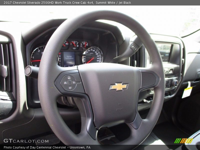 Summit White / Jet Black 2017 Chevrolet Silverado 2500HD Work Truck Crew Cab 4x4