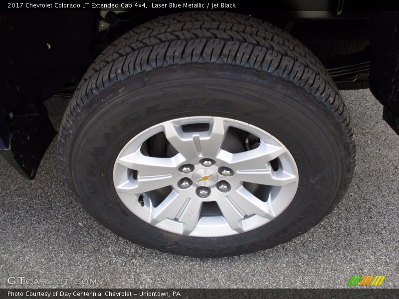 Laser Blue Metallic / Jet Black 2017 Chevrolet Colorado LT Extended Cab 4x4