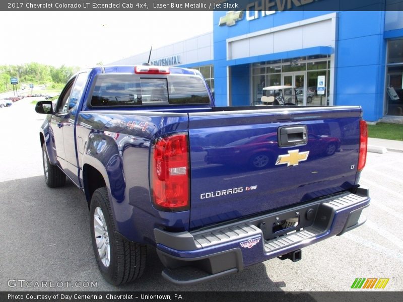 Laser Blue Metallic / Jet Black 2017 Chevrolet Colorado LT Extended Cab 4x4