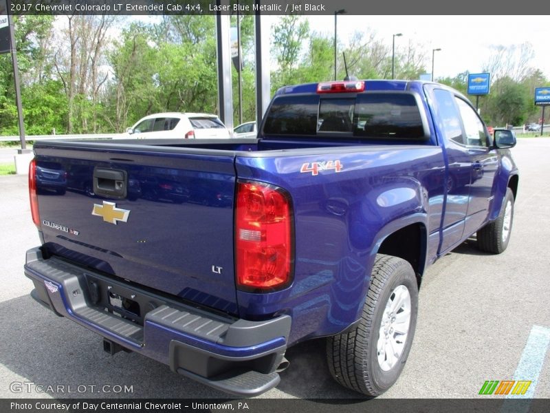 Laser Blue Metallic / Jet Black 2017 Chevrolet Colorado LT Extended Cab 4x4