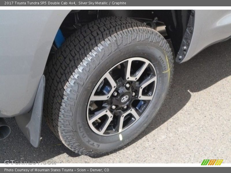 Silver Sky Metallic / Graphite 2017 Toyota Tundra SR5 Double Cab 4x4