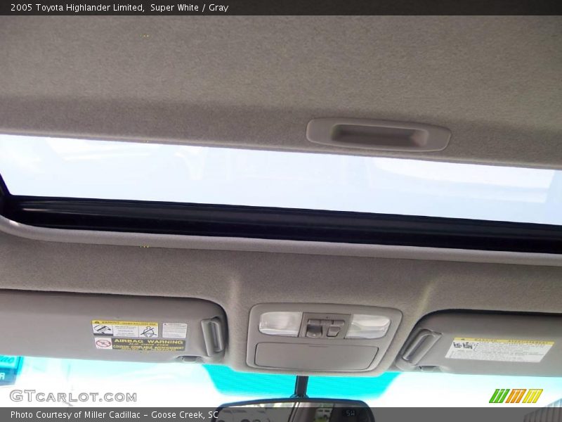 Super White / Gray 2005 Toyota Highlander Limited