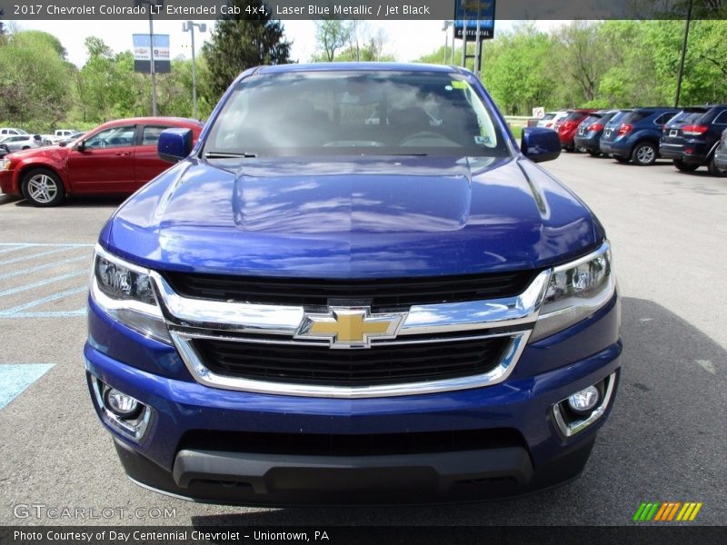 Laser Blue Metallic / Jet Black 2017 Chevrolet Colorado LT Extended Cab 4x4
