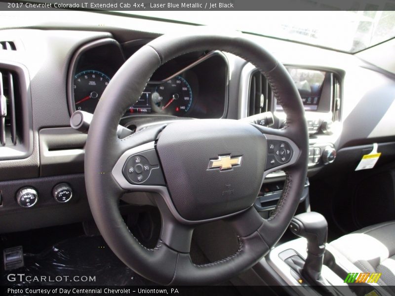 Laser Blue Metallic / Jet Black 2017 Chevrolet Colorado LT Extended Cab 4x4