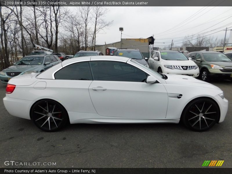 Alpine White / Coral Red/Black Dakota Leather 2009 BMW 3 Series 335i Convertible