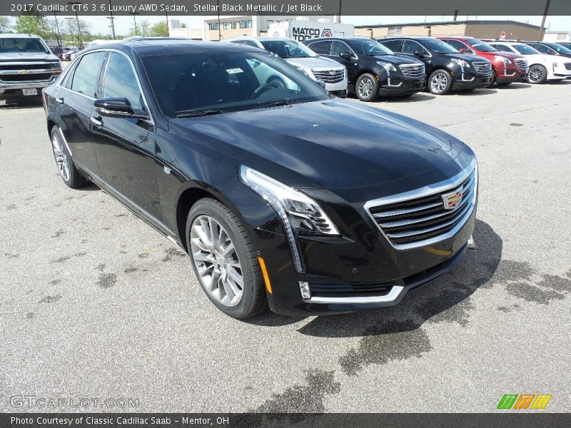 Stellar Black Metallic / Jet Black 2017 Cadillac CT6 3.6 Luxury AWD Sedan