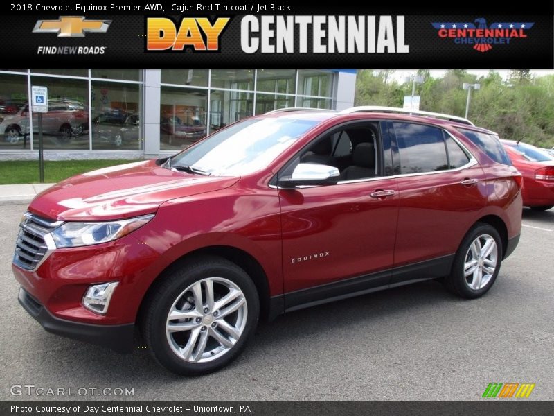 Cajun Red Tintcoat / Jet Black 2018 Chevrolet Equinox Premier AWD