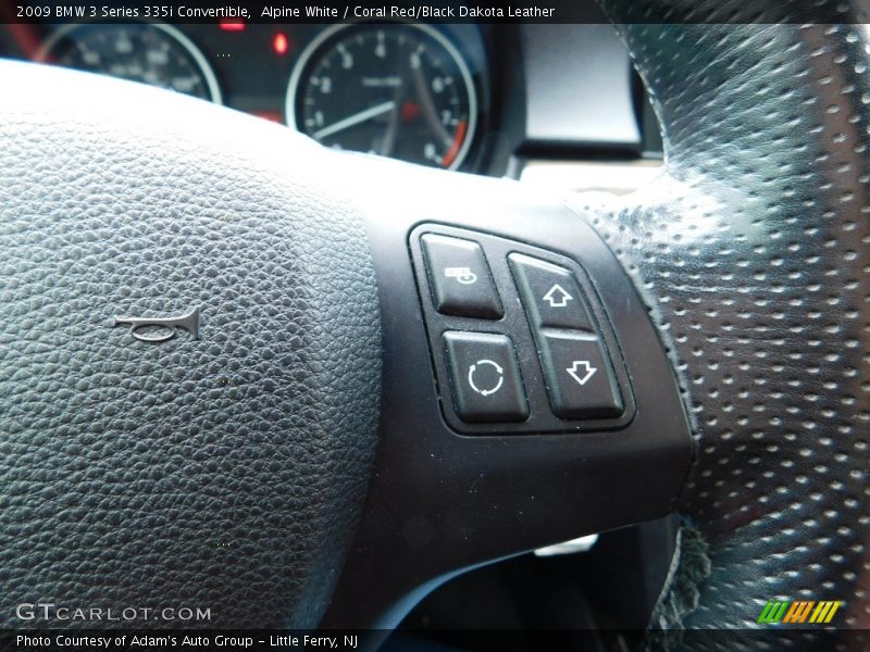 Alpine White / Coral Red/Black Dakota Leather 2009 BMW 3 Series 335i Convertible