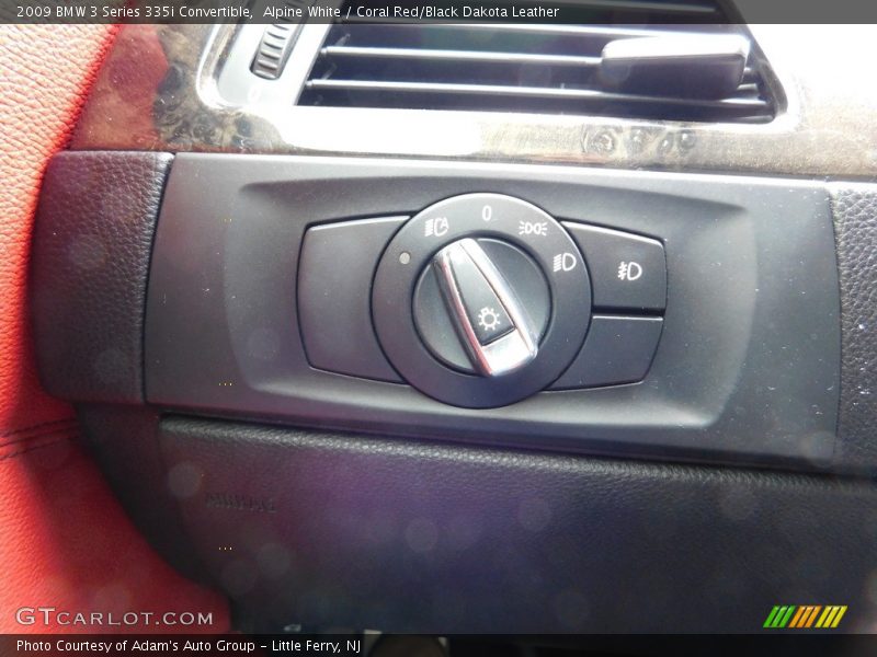 Alpine White / Coral Red/Black Dakota Leather 2009 BMW 3 Series 335i Convertible
