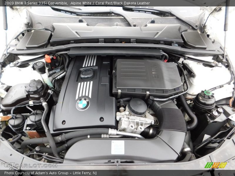 Alpine White / Coral Red/Black Dakota Leather 2009 BMW 3 Series 335i Convertible