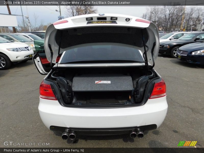 Alpine White / Coral Red/Black Dakota Leather 2009 BMW 3 Series 335i Convertible