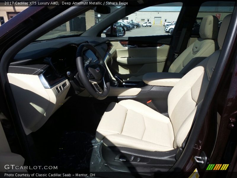 Deep Amethyst Metallic / Sahara Beige 2017 Cadillac XT5 Luxury AWD