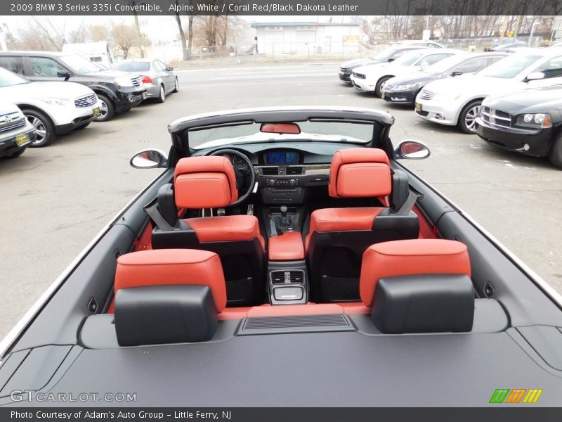 Alpine White / Coral Red/Black Dakota Leather 2009 BMW 3 Series 335i Convertible