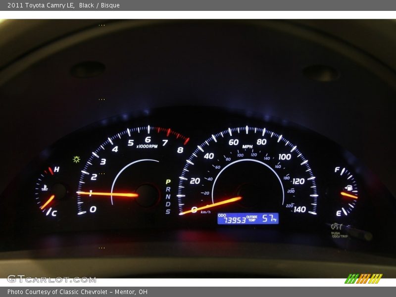 Black / Bisque 2011 Toyota Camry LE