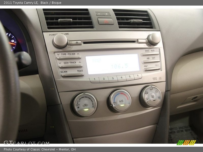 Black / Bisque 2011 Toyota Camry LE