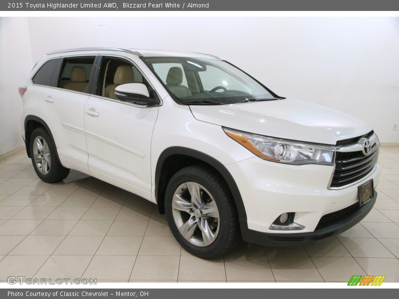 Blizzard Pearl White / Almond 2015 Toyota Highlander Limited AWD