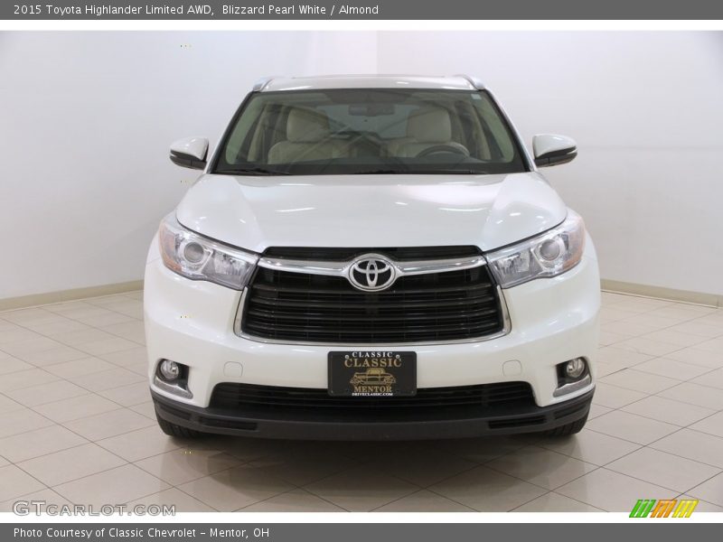 Blizzard Pearl White / Almond 2015 Toyota Highlander Limited AWD