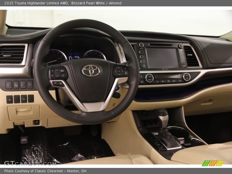 Blizzard Pearl White / Almond 2015 Toyota Highlander Limited AWD