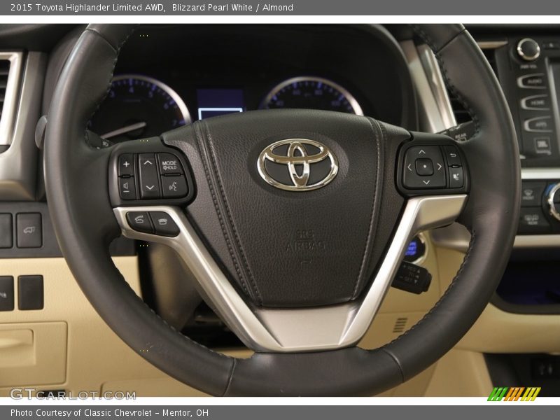 Blizzard Pearl White / Almond 2015 Toyota Highlander Limited AWD