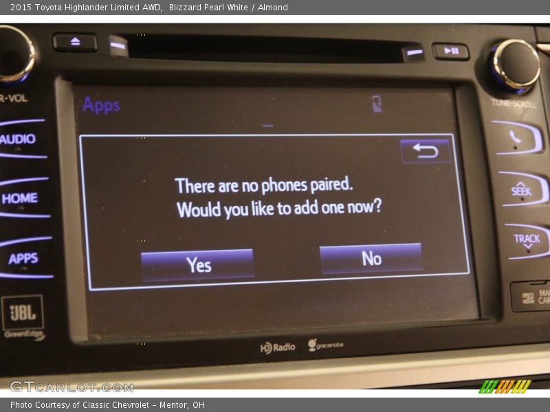 Blizzard Pearl White / Almond 2015 Toyota Highlander Limited AWD