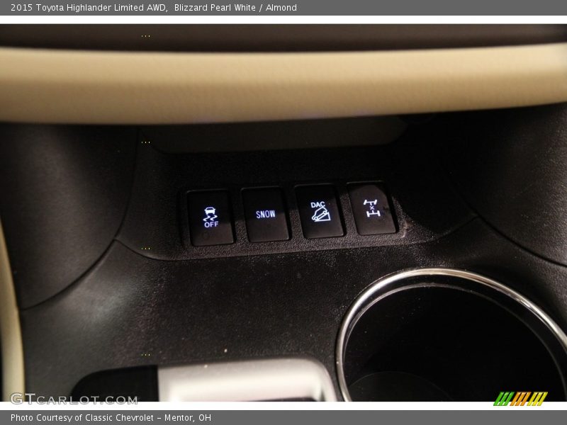 Blizzard Pearl White / Almond 2015 Toyota Highlander Limited AWD