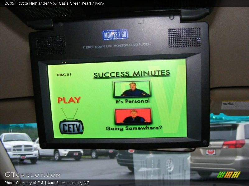 Oasis Green Pearl / Ivory 2005 Toyota Highlander V6