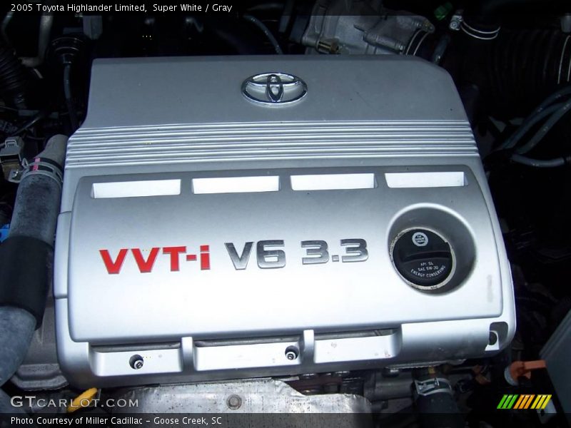 Super White / Gray 2005 Toyota Highlander Limited