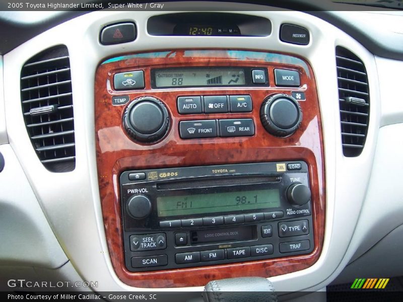 Super White / Gray 2005 Toyota Highlander Limited