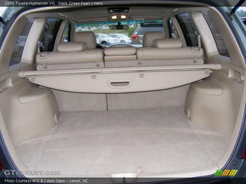Oasis Green Pearl / Ivory 2005 Toyota Highlander V6