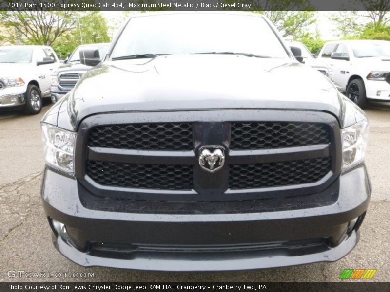 Maximum Steel Metallic / Black/Diesel Gray 2017 Ram 1500 Express Quad Cab 4x4
