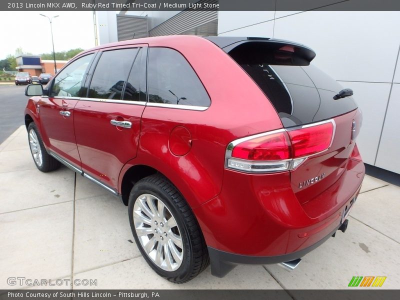 Ruby Red Tinted Tri-Coat / Medium Light Stone 2013 Lincoln MKX AWD