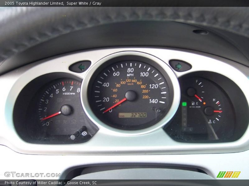 Super White / Gray 2005 Toyota Highlander Limited
