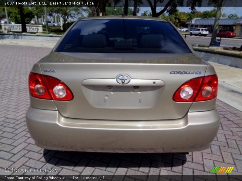 Desert Sand Mica / Beige 2007 Toyota Corolla CE