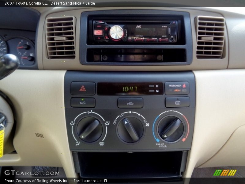 Desert Sand Mica / Beige 2007 Toyota Corolla CE