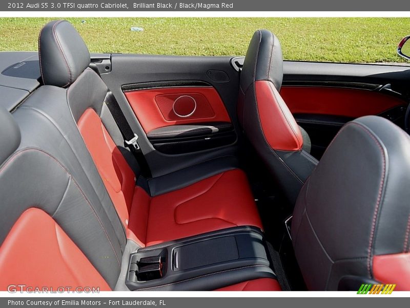 Brilliant Black / Black/Magma Red 2012 Audi S5 3.0 TFSI quattro Cabriolet