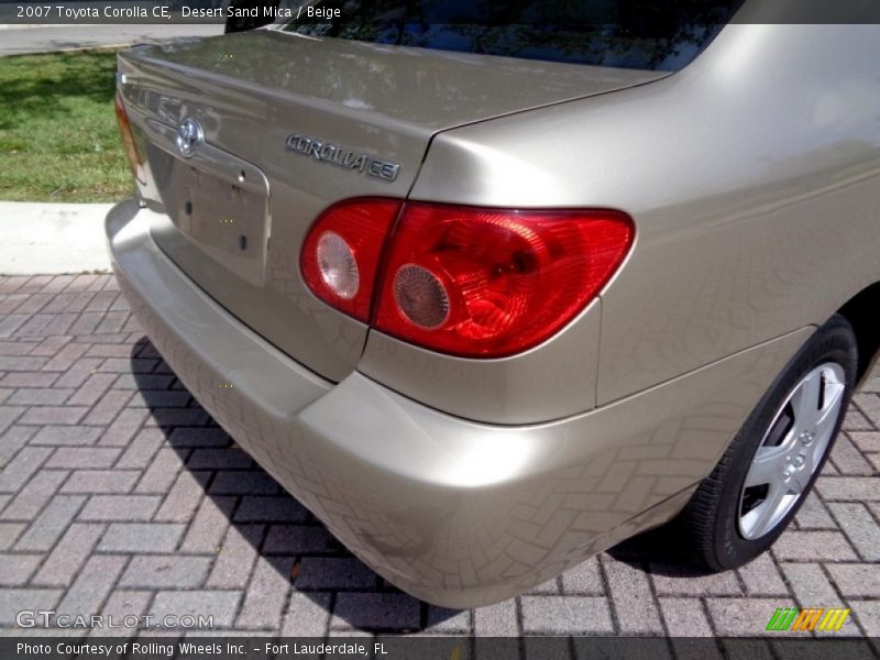 Desert Sand Mica / Beige 2007 Toyota Corolla CE