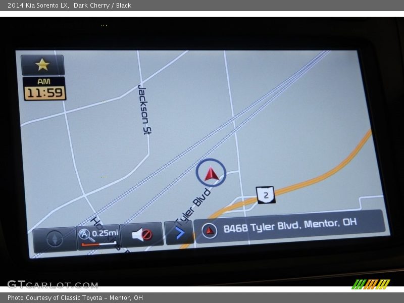 Dark Cherry / Black 2014 Kia Sorento LX