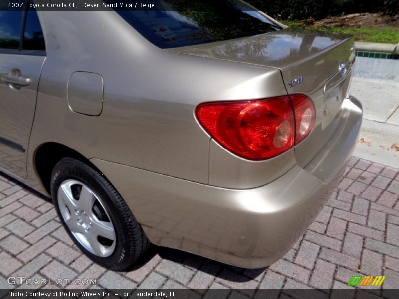 Desert Sand Mica / Beige 2007 Toyota Corolla CE