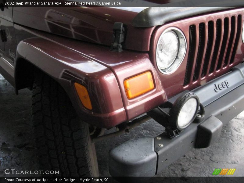 Sienna Red Pearl / Camel Beige 2002 Jeep Wrangler Sahara 4x4