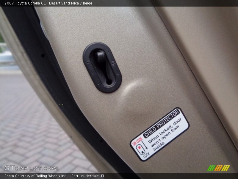 Desert Sand Mica / Beige 2007 Toyota Corolla CE