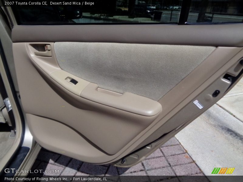Desert Sand Mica / Beige 2007 Toyota Corolla CE