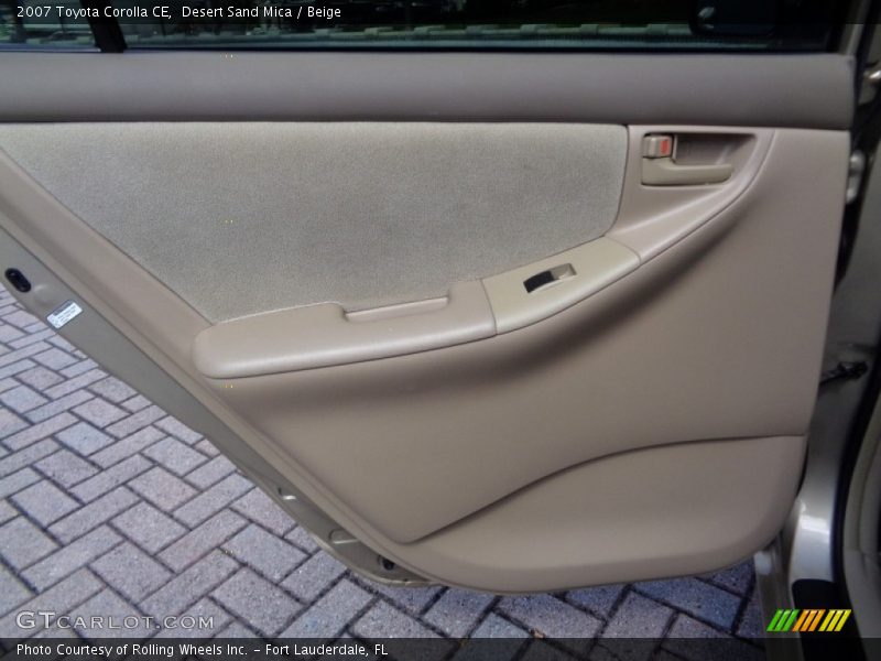 Desert Sand Mica / Beige 2007 Toyota Corolla CE