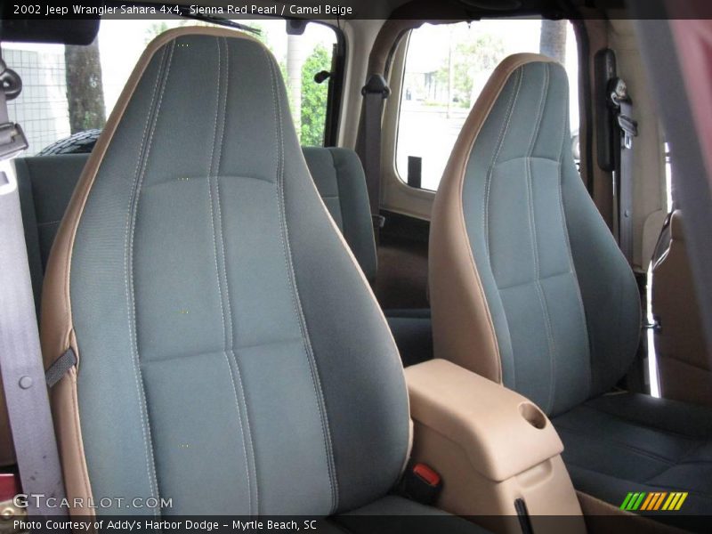 Sienna Red Pearl / Camel Beige 2002 Jeep Wrangler Sahara 4x4