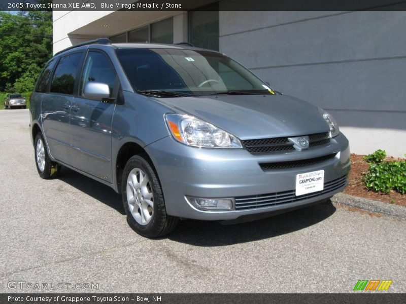 Blue Mirage Metallic / Stone 2005 Toyota Sienna XLE AWD