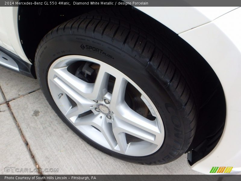 Diamond White Metallic / designo Porcelain 2014 Mercedes-Benz GL 550 4Matic