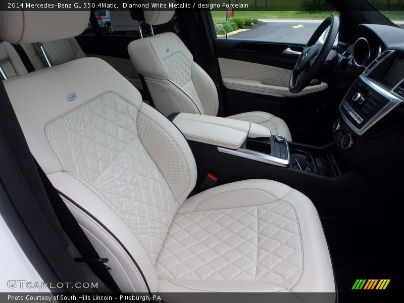 Diamond White Metallic / designo Porcelain 2014 Mercedes-Benz GL 550 4Matic