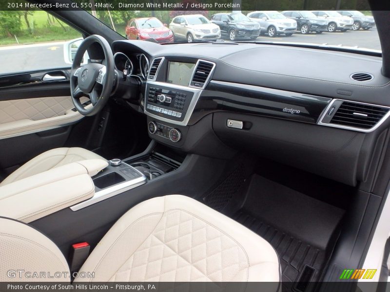 Diamond White Metallic / designo Porcelain 2014 Mercedes-Benz GL 550 4Matic